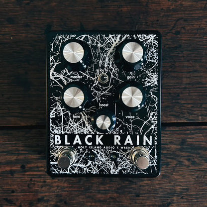 holy island pedals HOLY ISLAND X WREN BLACK RAIN PRE-AMP PEDAL – DSCPLDN